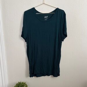 Maurices Dark Teal Short Sleeve Tee